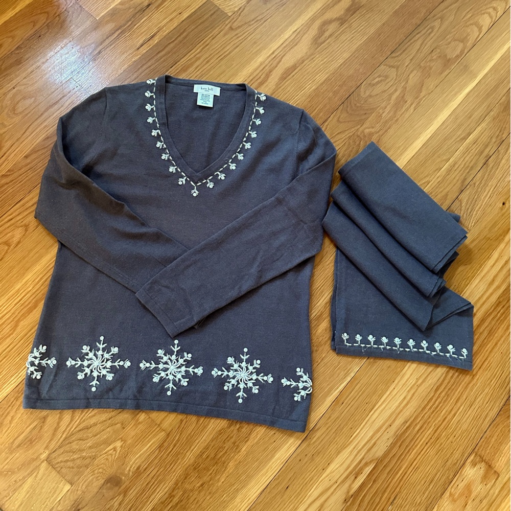 Sweater w/ matching scarf